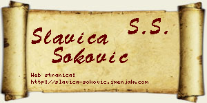 Slavica Soković vizit kartica